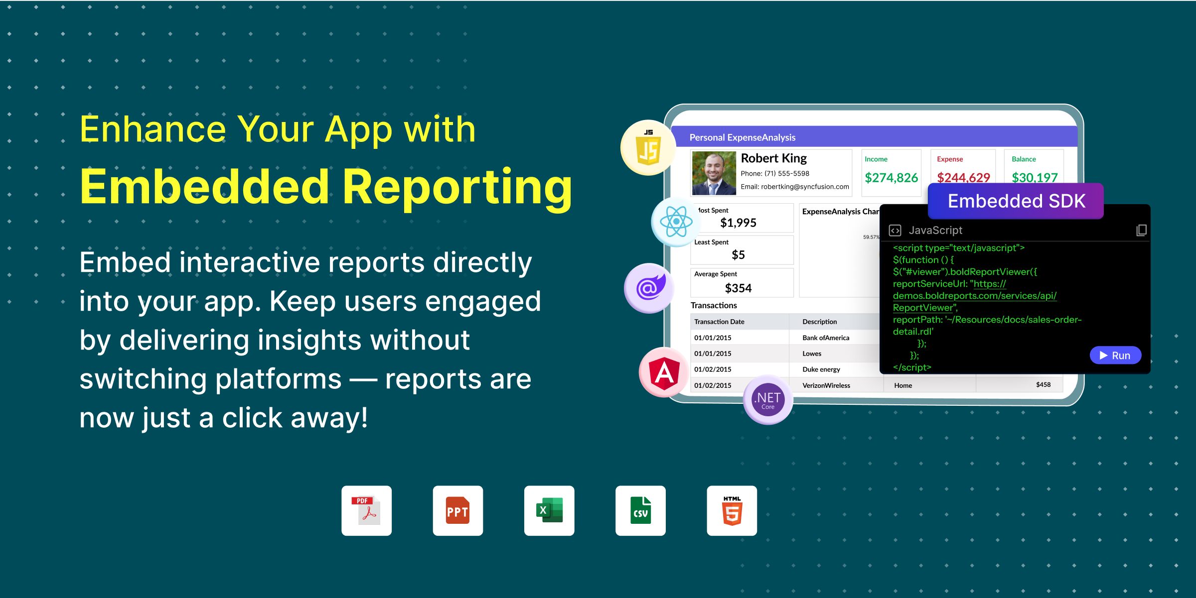 screenshot of Bold Reports